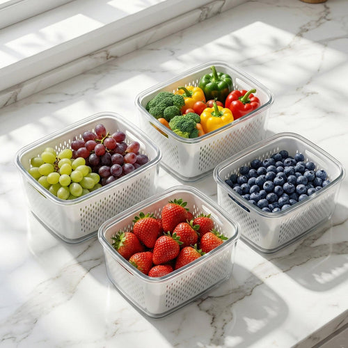 CrispCaddy™ Fresh Produce Storage Containers